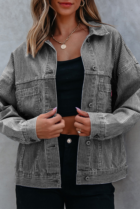 Ella Wind Washed Oversize Jacket