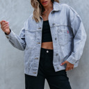  Ella Wind Washed Oversize Jacket