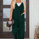  Elle Corduroy Patched Sleeveless Jumpsuit