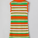  Elliot Eyelet Sleeveless Buttoned Split Neck Sweater Dress