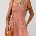  Ellis Casual Smocked Sleeveless Romper