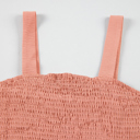  Ellis Casual Smocked Sleeveless Romper