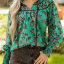  Elouise Shirred Puff Sleeve Blouse