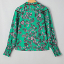  Elouise Shirred Puff Sleeve Blouse