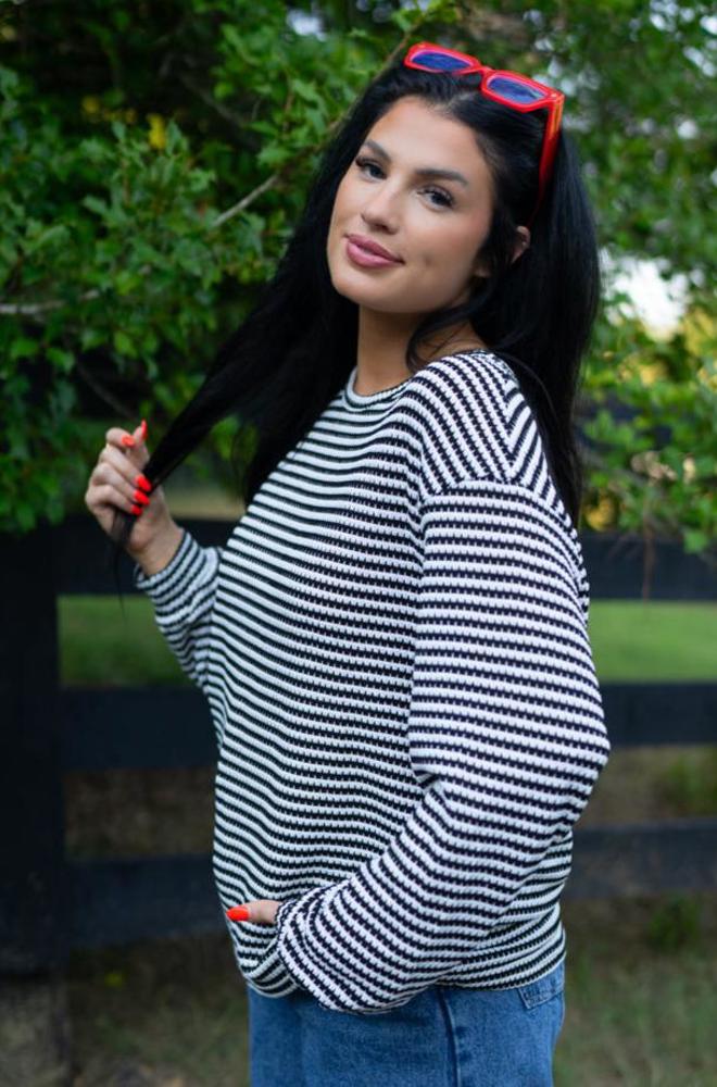 Elouise Stripe Long Sleeve Top