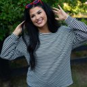  Elouise Stripe Long Sleeve Top