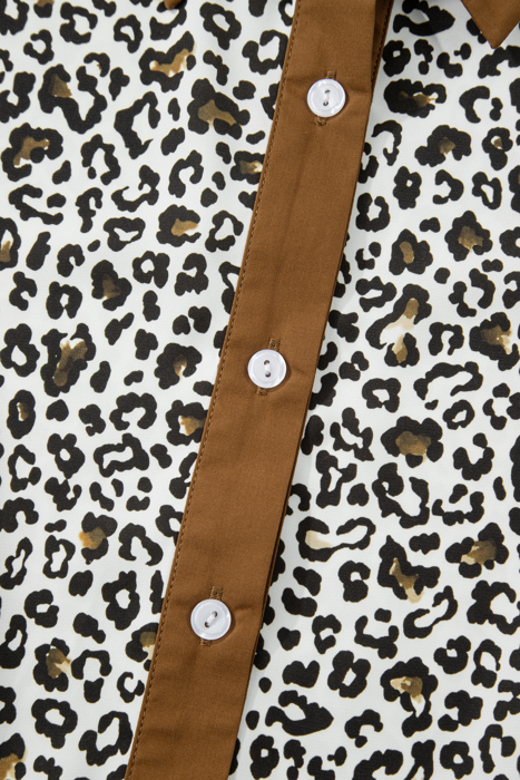 Elsa Puff Sleeve Print PLUS Blouse