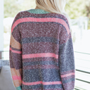  Elsa Slit Open Front Cardigan