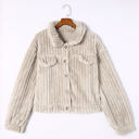  Elsie Plush Fleece Button up Jacket