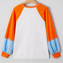  Elsie Raglan Sleeve Loose Fit Top