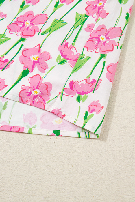 Elyse Ruffled Short Sleeve Blouse