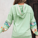 Emberly Patchwork Half Hooded Pullover