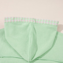  Emberly Patchwork Half Hooded Pullover