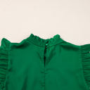  Emerald Pleated Sleeveless Top