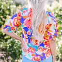  Emerie Floral Split Neck Blouse