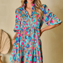  Emerie Sleeve Slit Ruffled Dress