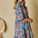  Emerie Sleeve Slit Ruffled Dress