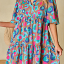  Emerie Sleeve Slit Ruffled Dress