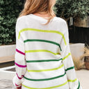  Emerson Colorful Striped Crew Neck Sweater