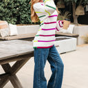  Emerson Colorful Striped Crew Neck Sweater