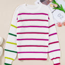  Emerson Colorful Striped Crew Neck Sweater