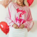  Emery Embroidered Raglan Sleeve Sweatshirt