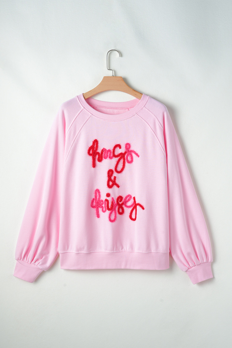 Emery Embroidered Raglan Sleeve Sweatshirt