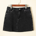 Black Size 6 Emilia Raw Hem Mini Skirt