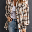  Emily Oversized Plaid Pattern Plus Shacket