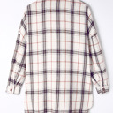  Emily Oversized Plaid Pattern Plus Shacket