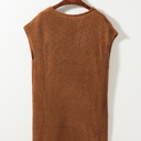  Emily Short Sleeve Notched Sweater