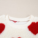  Emily Shoulder Crewneck Plush Sweatshirt