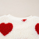  Emily Shoulder Crewneck Plush Sweatshirt