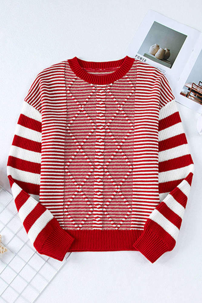 Emily Stripe Textured Sweater