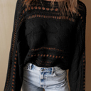  Emma Cable Knit Cropped Sweater
