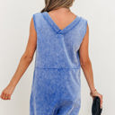  Emma Mineral Wash Pocketed Sleeveless Loose Romper