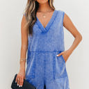  Emma Mineral Wash Pocketed Sleeveless Loose Romper