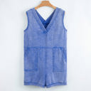  Emma Mineral Wash Pocketed Sleeveless Loose Romper