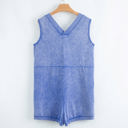  Emma Mineral Wash Pocketed Sleeveless Loose Romper
