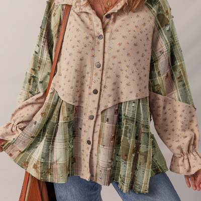 Emma Sleeve Waffle Knit Shacket