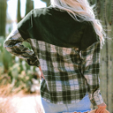  Emma Snap Colorblock Plaid Shacket