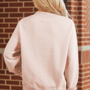  Ensley apricot Oversize Mock Sweatshirt