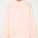  Ensley apricot Oversize Mock Sweatshirt