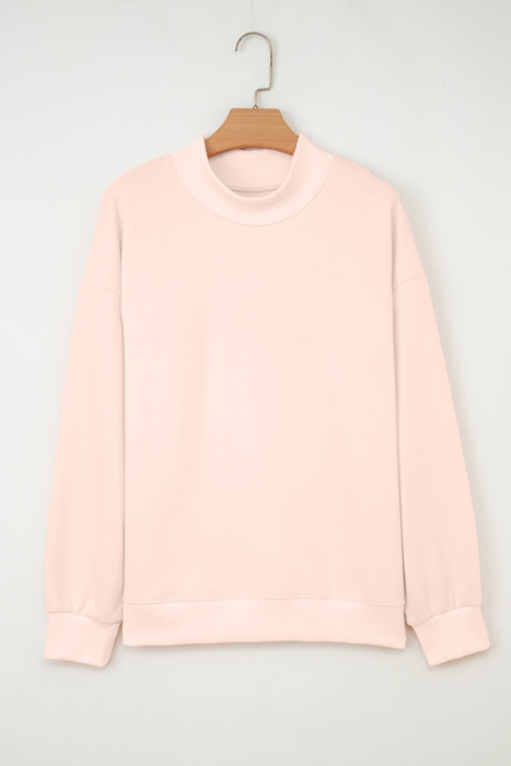 Ensley apricot Oversize Mock Sweatshirt