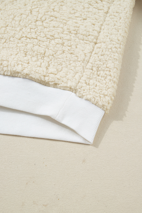 Ensley Christmas Embroidered Sherpa Pullover