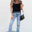  Ensley Sheer Mesh Short Sleeve Blouse