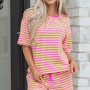  Estelle Casual Terry Short Lounge Set