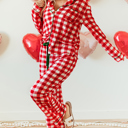  Estrella Christmas Plaid Print Shirt