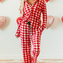  Estrella Christmas Plaid Print Shirt