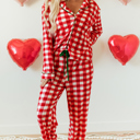  Estrella Christmas Plaid Print Shirt